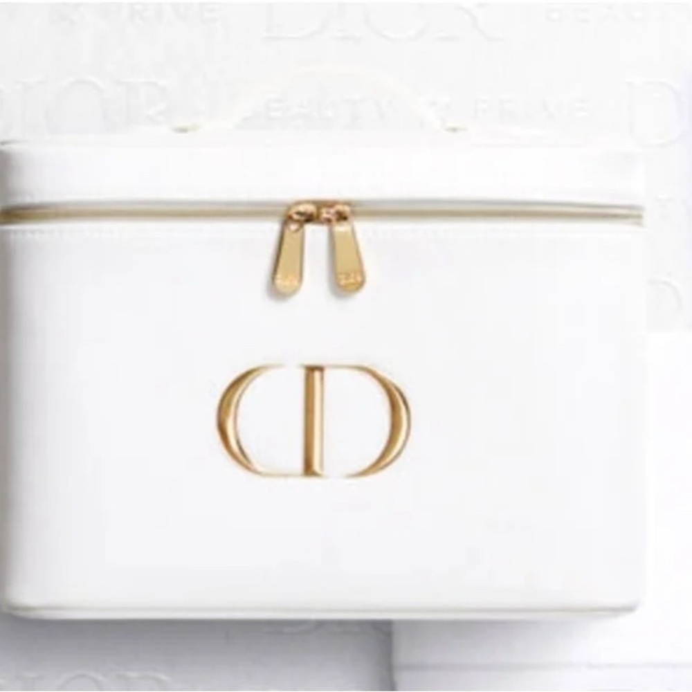 NEW Dior Beauty Platinum Welcome Gift Large Vanity Case